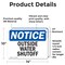 Signmission Outside Water Shutoff, 14 in W x Rectangle, Vinyl Decal OS-2PACK-NS-D-1014-L-17080 - alternate 5